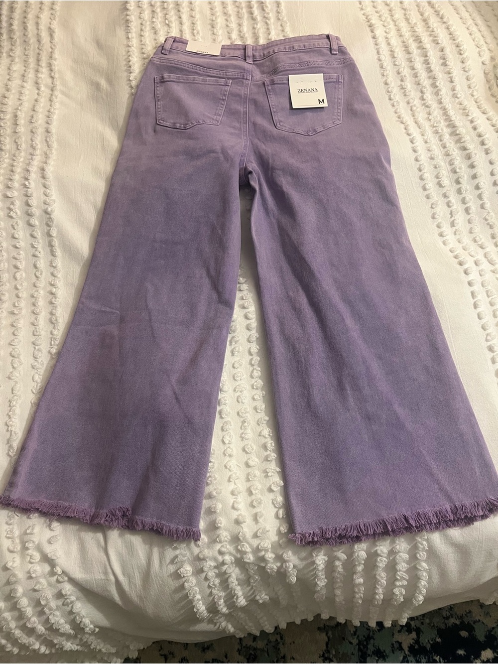 Zenana Lavender Wide-Leg Women’s Jeans - Picture 2 of 4